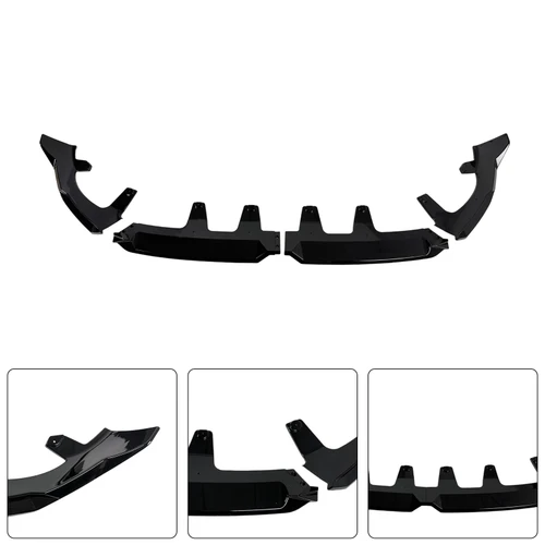Gloss Black Front Bumper Lip Spoiler Splitter Fit BMW X3 G45 M-Sport 2025+