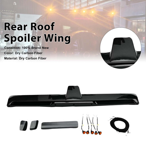 Carbon Fiber Rear Roof Spoiler Wing Fit Benz G-Class W464 W465 2019+ w/LED
