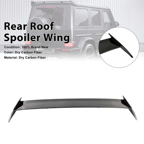 Carbon Fiber Rear Roof Spoiler Wing Fit Benz W463A W464 2019-2023 Shark Style