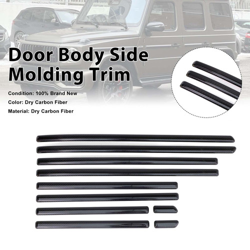 Real Carbon Door Body Side Molding Trim Fit Benz G Class W464 W465 2019-2026