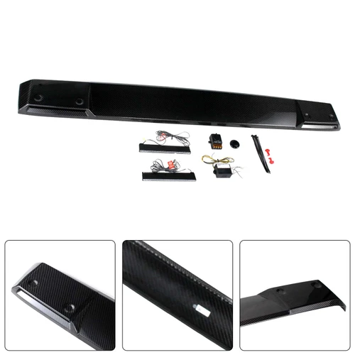 Shark style Front Roof Spoiler Wing Fit Benz G-Class W464 2019-2023 W/Led