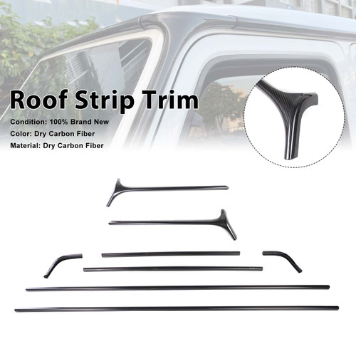Carbon Fiber Roof Strip Trim Fit Mercedes Benz G Class W464 W463A 2019-2023