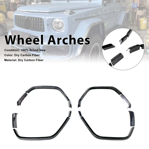 Dry Carbon Front Rear Wheel Arches Fit Mercedes Benz W464 B900 2019-2023 Wide