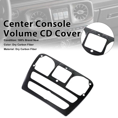 Carbon Fiber Center Console Volume CD Cover Fit Benz G Class W464 2019-2023