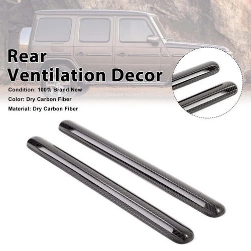 Dry Carbon Side Air Vent Cover D-Pillar Fit Mercedes G-Class W464 2019-2023