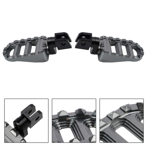 Front Footrests Foot Pegs fit for Honda NC750X NC750S 2016-2025 Gray