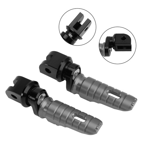 Front Footrests Foot Pegs fit for Speed 400 23-26 Thruxton 400 2026 Gray