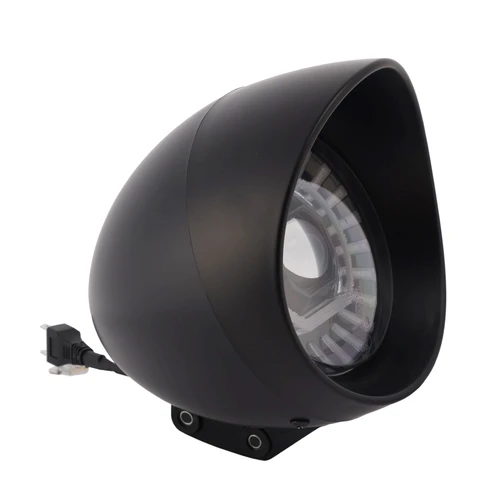 55W 5.75" Beam Headlight Fog Lamp Custom 4000Lm Black Fits For Racer Bobber