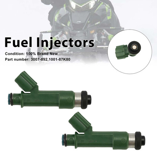 2PC 3007-892 Fuel Injectors 1001-87K80 For Arctic Cat ZR XF M 800 2010-2017