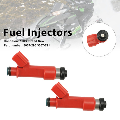 2PC 3007-721 Fuel Injectors 3007-290 For Arctic Cat F1000 M1000 2007-2011