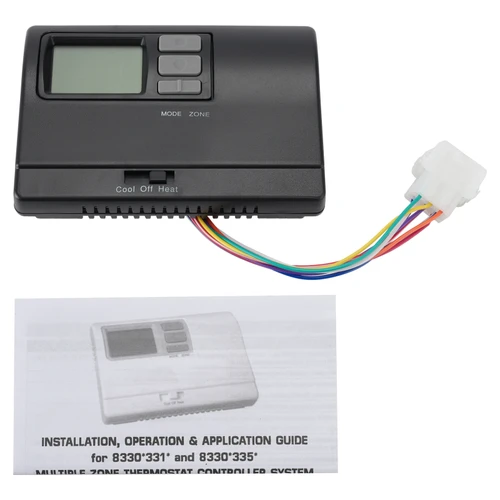 8330D3351 Digital Thermostat Rv Thermostat Heat/Cool Wall-Mount BLK For Coleman