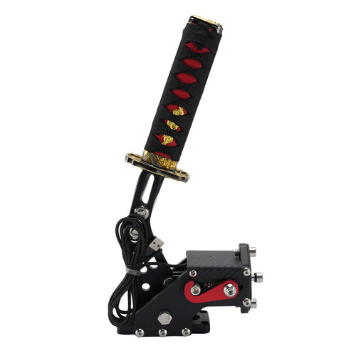 14Bit PC USB3.0 SIM Handbrake Sword Hilt for Racing Games Steering Wheel Stand