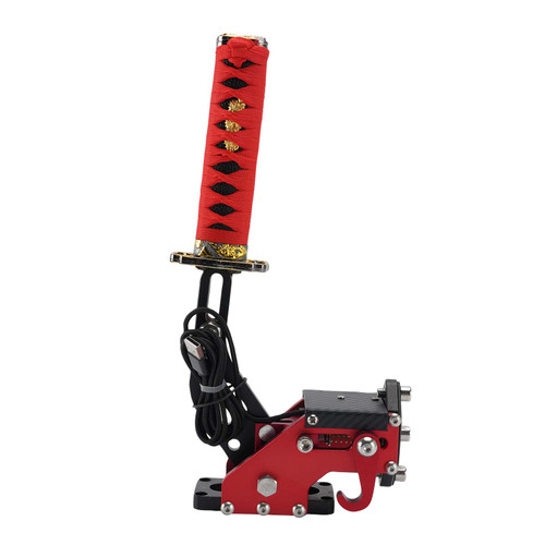 14Bit PC USB3.0 SIM Handbrake Sword Hilt for Racing Games Steering Wheel Stand