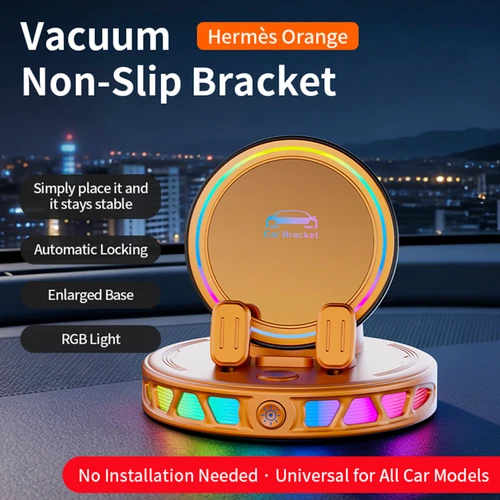 Colorful RGB Ambient Light Car Wireless Charging Bracket Holder Car Phone Mount