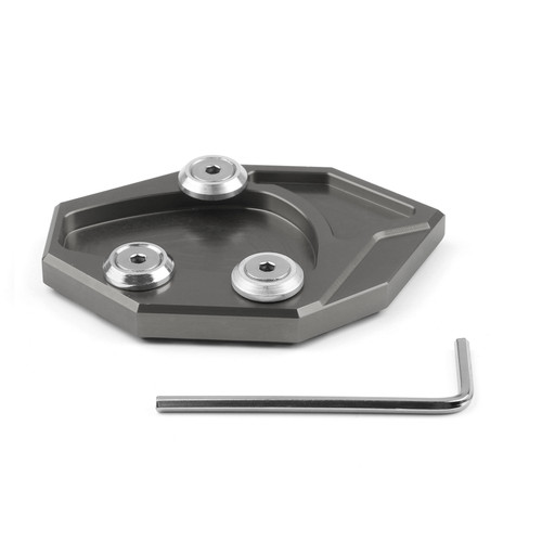 Side Stand Kickstand Plate For Kawasali ZX-14R/ZZR1400 07-14 GTR1400 08-14 Gray