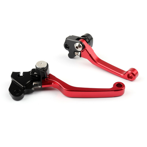 Off Road Pivot Aluminum Brake Clutch Levers For Honda CRF230F 2003-2009 08 Red