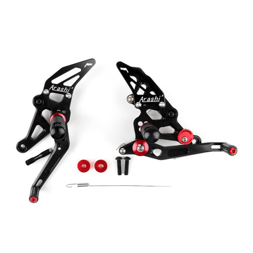Adjustable Rearsets Footrest Foot Pegs Rear Set For Yamaha MT-07 FZ-07 MT07 BK