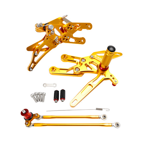 Racing Gold Rear Sets Footpegs Footrest For Honda CBR600RR 03-06 CBR1000RR 04-07