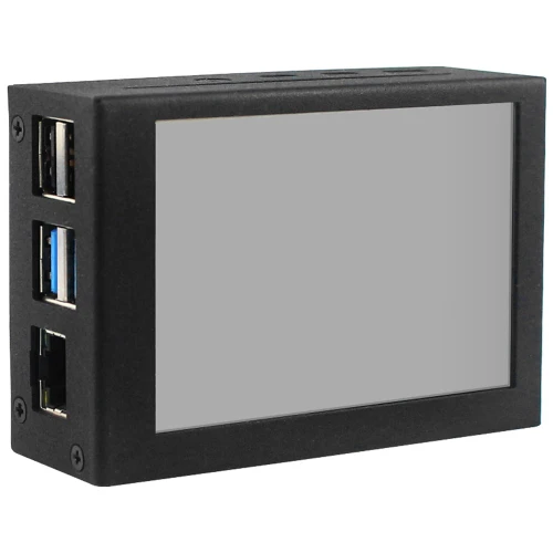 Aluminum Alloy 3.5 inch Display Case with LCD Screen Fit for Raspberry Pi 4B
