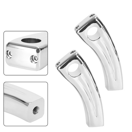 Chrome 4.5" Pullback Handlebar Risers for 1" Handlebars Pull Back 1.5" Risers