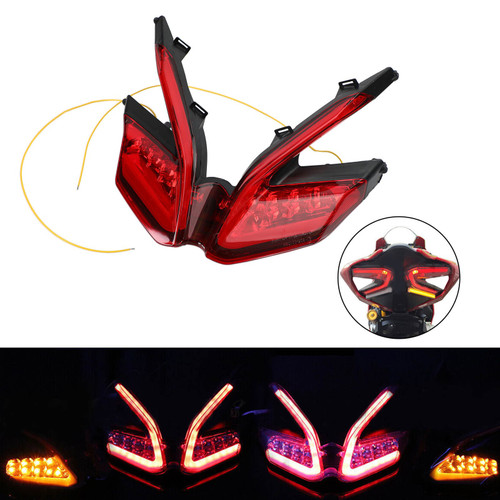 LED Integrated Tail Light Turn Signals For Ducati 959 899 1299 1199 Panigale Red