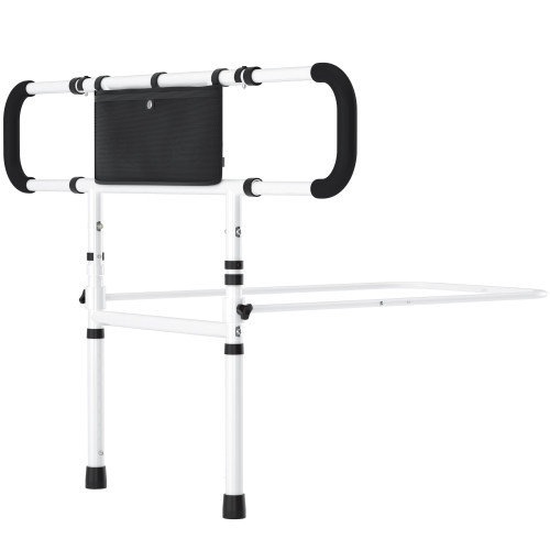 Bed Side Rail Mobility Aid Guard punch-free and foldable bedside handrails for getting up