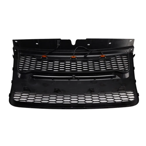 Black Front Upper Bumper Grille Grill Fit Ford Explorer 2006-2010 With Light