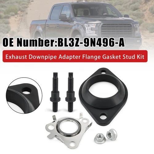 Exhaust Downpipe Adapter Flange Gasket Stud Kit For Ford Ecoboost 3.5L 2011-2021