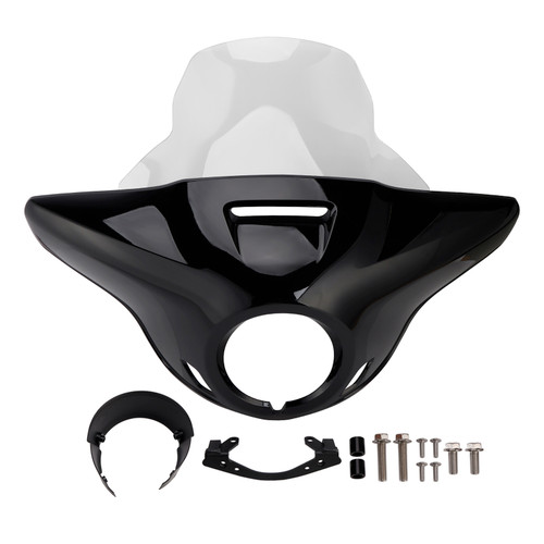 Windshield Headlight Fairing fit for CMX1100 Rebel 21-24 Gloss Black+Clear
