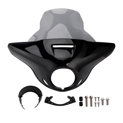 Windshield Headlight Fairing fit for CMX1100 Rebel 21-24 Gloss Black+Gray