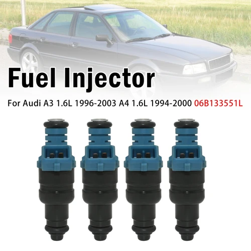 4Pcs Fuel Injector For Audi A3 1.6L 1996-2003 A4 1.6L 1994-2000 06B133551L