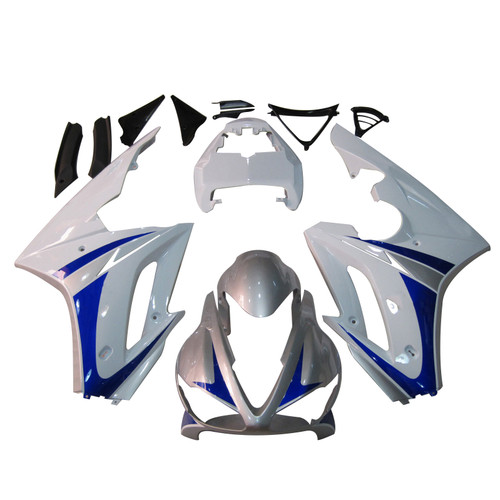 Amotopart Fairings Triumph Daytona 675 White Blue 675 Racing (2006-2008)