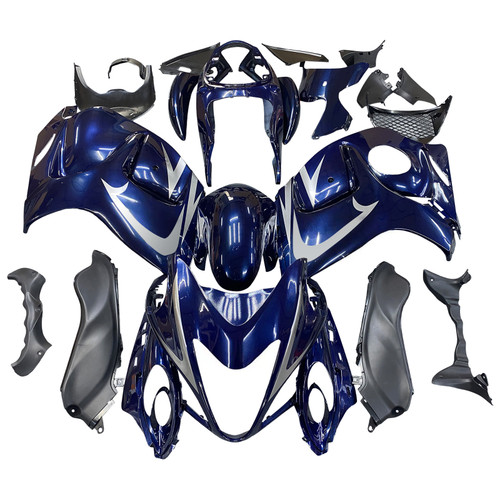 Amotopart Fairings Suzuki GSX 1300 Hayabusa Blue Dark Metallic Hayabusa Racing  (2008-2020)