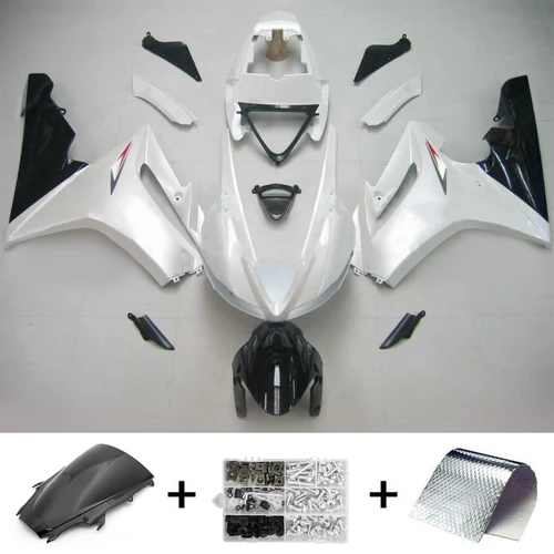 Amotopart Fairings Triumph Daytona 675 White Black Daytona Racing (2009-2012)