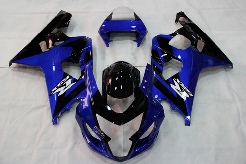 Fairings Suzuki GSXR 600 750 Blue Black GSXR Racing (2004-2005)