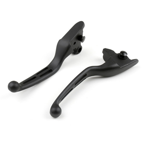 Brake Clutch Levers Harley-Davidson Electra Road Street Tri Ultra Glide Road King (2008-2013) Pair, Matte Black