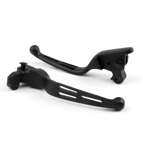 Brake Clutch Levers Harley-Davidson Electra Road Street Tri Ultra Glide Road King (2008-2013) Pair, Matte Black