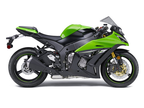 Amotopart Fairings Plastics Kawasaki ZX10R Ninja Green Black ZX10R Racing (2011-2015)
