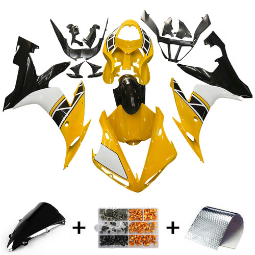 Amotopart Fairings Yamaha YZF-R1 Yellow Black Motul Racing (2004-2006)
