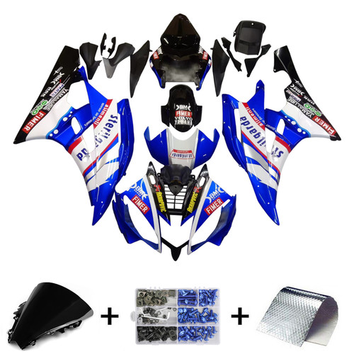 Amotopart Fairings Yamaha YZF-R6 Blue Black Sterilgard R6 Racing (2006-2007)