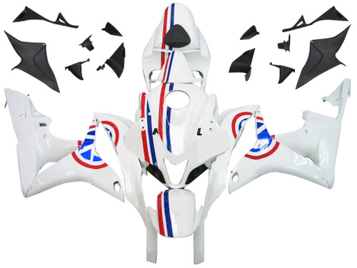 Amotopart Fairings Honda CBR 600 RR White Repsol Racing (2007-2008)