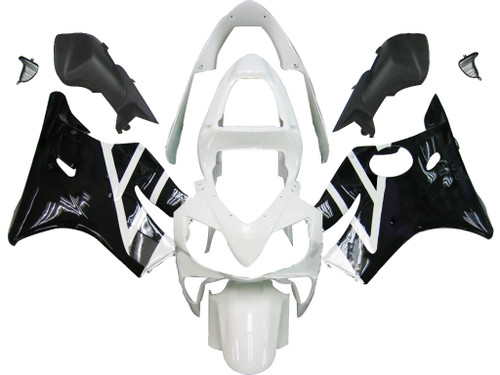 Amotopart Fairings Honda CBR 600 F4i Black & White F4i Racing (2001-2003)