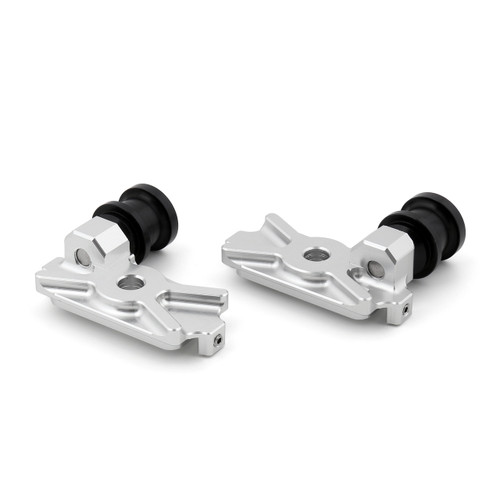 CNC Swingarm Spool Adapters Honda CBR250R (2011-2013) Silver