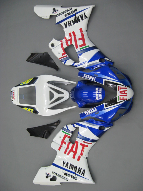 Fairings Yamaha YZF-R1 Blue White No.46 FIAT  Racing (1998-1999)