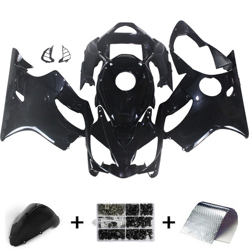 Amotopart Fairings Honda CBR 600 F4i  Black F4i Racing (2001-2003)