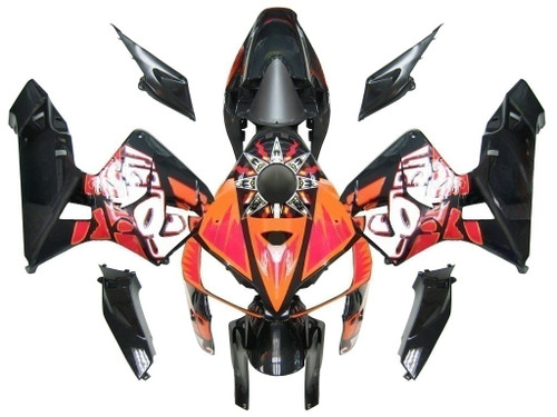 Amotopart Fairings Honda CBR 600 RR Black Valentino Rossi Racing (2005-2006)