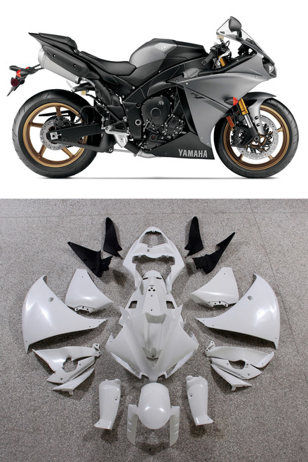 Fairings Plastics Yamaha YZF R1 Grey R1 Racing (2012-2014)