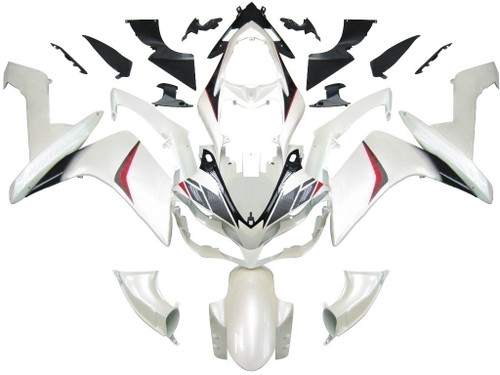 Amotopart Fairings Yamaha YZF-R1 White Carbon Look R1 Racing (2007-2008)