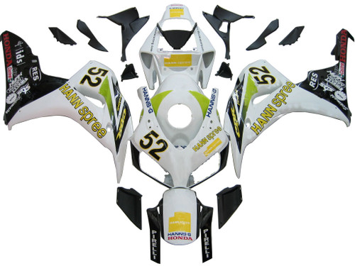 Fairings Honda CBR 1000 RR White No.52 Hannspree Racing (2006-2007)