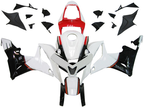 Amotopart Fairings Honda CBR 600 RR White & Red Konica Racing (2007-2008)